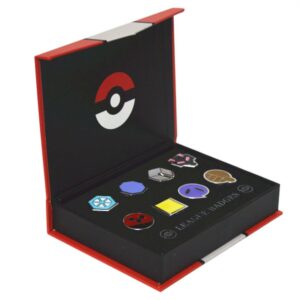 Coffret de 8 badges d'arène Pokémon de Johto