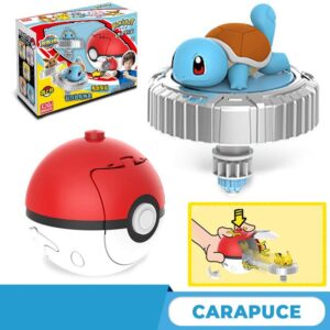 Toupie de combat Pokémon Carapuce avec lanceur Pokéball