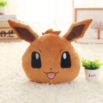 Coussin peluche Pokémon Évoli à poches pour les mains