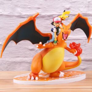 Figurine Pokémon de Sacha avec Dracaufeu