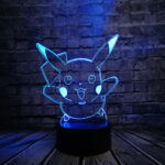 Lampe 3D Pokémon Pikachu joyeux