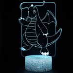 Lampe 3D Pokémon Dracolosse qui salue