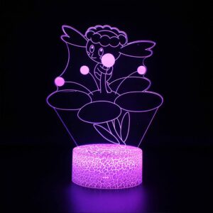 Lampe 3D Pokémon Flabébé avec télécommande sans fil