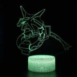 Lampe 3D Pokémon Rayquaza avec télécommande sans fil