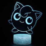 Lampe 3D Pokémon Rondoudou avec télécommande sans fil