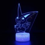 Lampe 3D Pokémon Victini avec télécommande sans fil