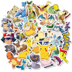 Lot de 50 stickers Pokémon uniques