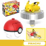 Toupie de combat Pokémon Pikachu avec lanceur Pokéball