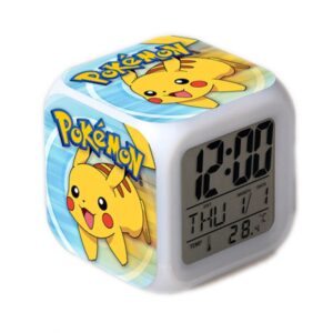 Réveil Pokémon Pikachu lumineux 7 mélodies
