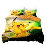Parure de housse de couette Pokémon Pikachu Surf