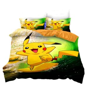 Parure de housse de couette Pokémon Pikachu Surf