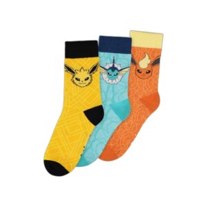 Chaussettes Pokémon Évoli Évolution T.39/42 (lot de 3)