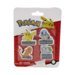 Set 4 gommes Pokémon