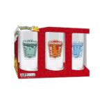 Lot 3 verres Pokémon Carapuce, Bulbizarre, Salamèche