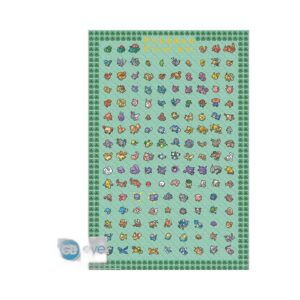 Grand poster Pixel Art Pokémon 61 x 91,5 cm