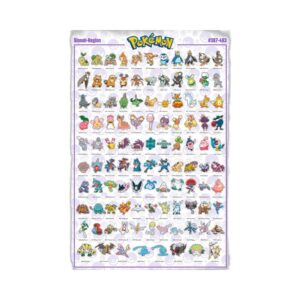 Grand poster Carte de Sinnoh 61 x 91,5 cm