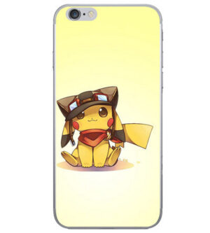 Coque iPhone Pokémon Pikachu pilote pour modèles 5, 5s, 6, 6s et 6 Plus