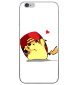 Coque iPhone Pokémon Pikachu à casquette rouge pour iPhone 5 5s, 6 6s et 6 Plus