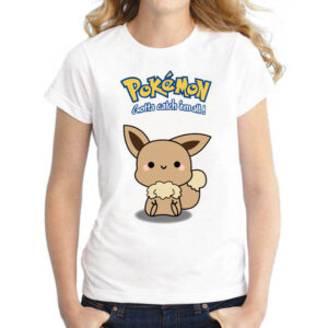 T-shirt fun Pokémon Évoli, large choix du S au 6XL