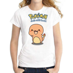 T-shirt fun Pokémon Salamèche, disponible du S au 6XL