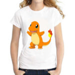 T-shirt Pokémon femme Salamèche à tailles S à 6XL
