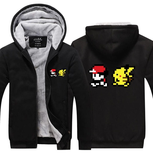 Veste Pokémon pixel Sacha & Pikachu en plusieurs coloris – Image 3