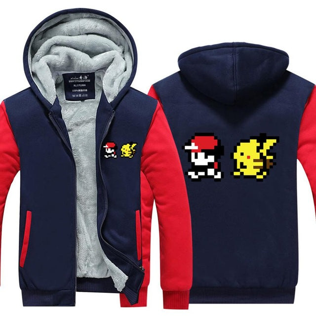 Veste Pokémon pixel Sacha & Pikachu en plusieurs coloris – Image 4