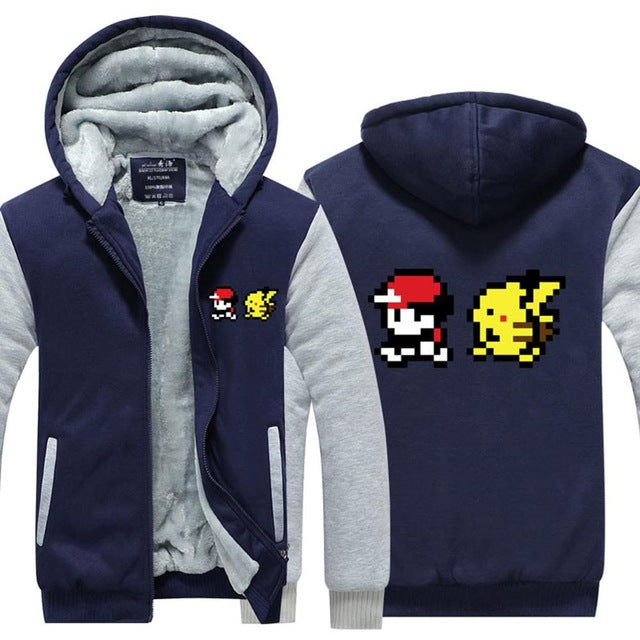 Veste Pokémon pixel Sacha & Pikachu en plusieurs coloris – Image 5