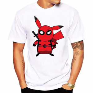 T-shirt Pokémon Pikachu déguisé en Deadpool