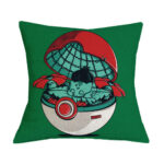 Housse de coussin Pokémon Bulbizarre dans une Pokéball