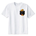 T-shirt Pokémon Salamèche avec poche noire