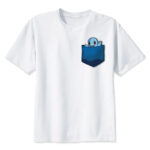 T-shirt Pokémon Carapuce à poche bleue