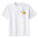 T-shirt Pokémon Pikachu joyeux avec poche