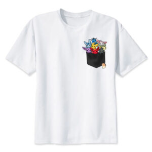 T-shirt Pokémon Évolutions d'Évoli avec poche