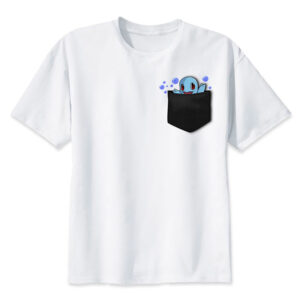 T-shirt Pokémon Carapuce bulles effet poche