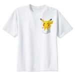 T-shirt Pokémon poche Pikachu curieux
