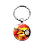 Porte-clé Pokémon Pyroli avec Pokéball