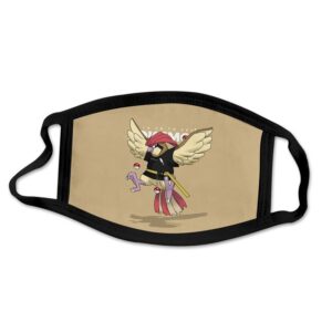 Masque Pokémon Roucoups en tenue de Dresseur