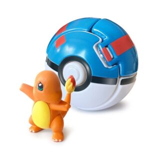 Figurine Pokémon Salamèche dans Super Ball