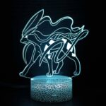 Lampe 3D Pokémon Suicune avec télécommande sans fil
