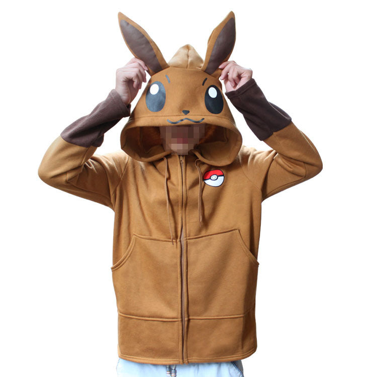 Sweat zippé à capuche Pokémon Évoli, du M au XXL – Image 2