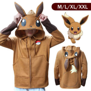 Sweat zippé à capuche Pokémon Évoli, du M au XXL