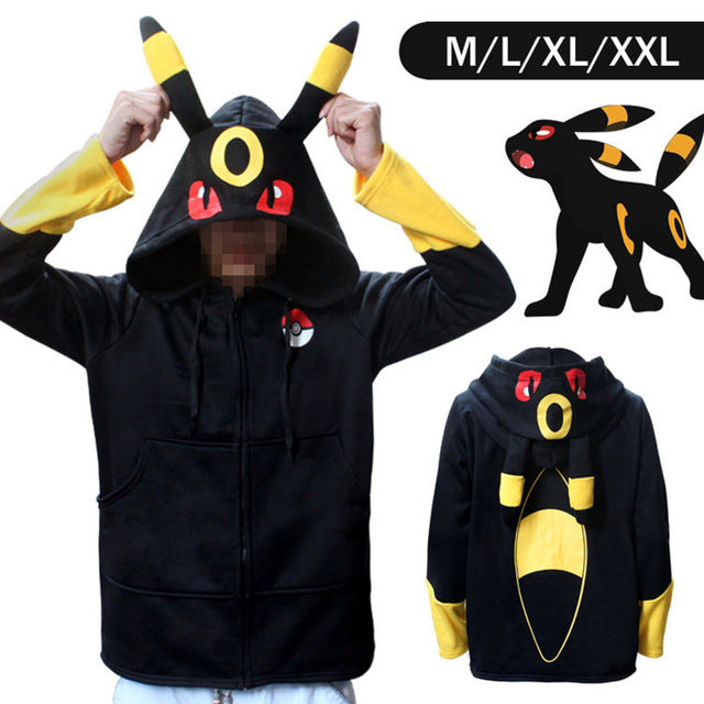 Sweat zippé à capuche Pokémon Noctali