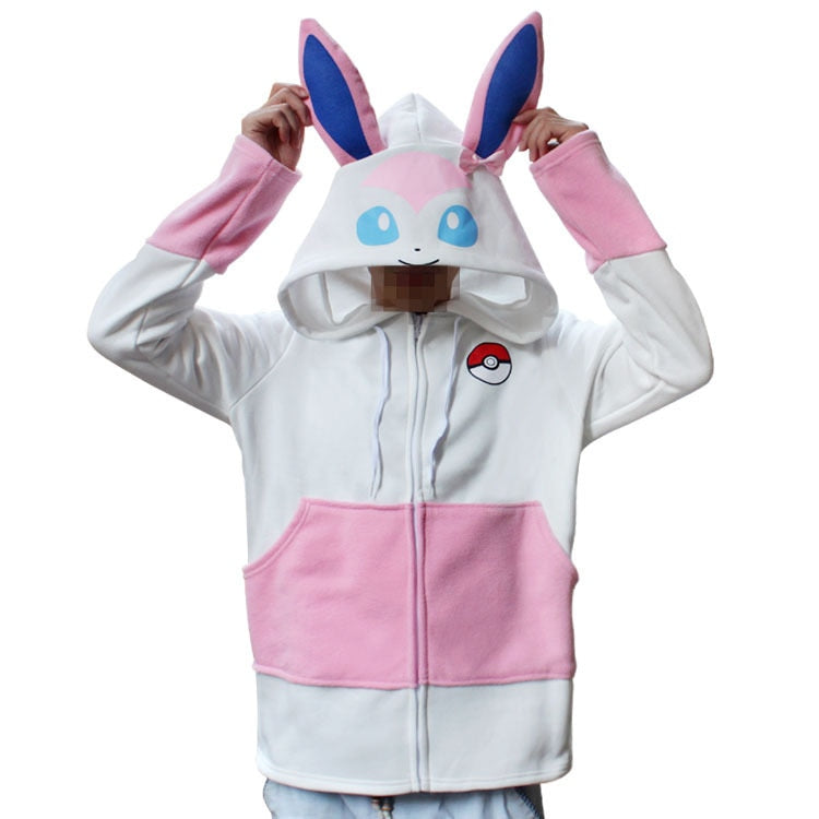 Sweat zippé à capuche Pokémon Nymphali – Image 2