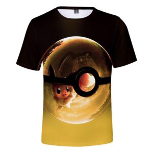 T-shirt Pokémon Pokéball avec Évoli